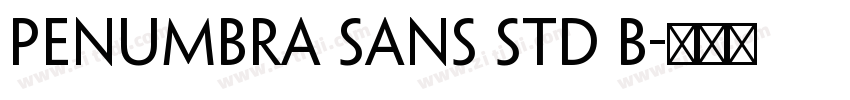 Penumbra Sans Std B字体转换